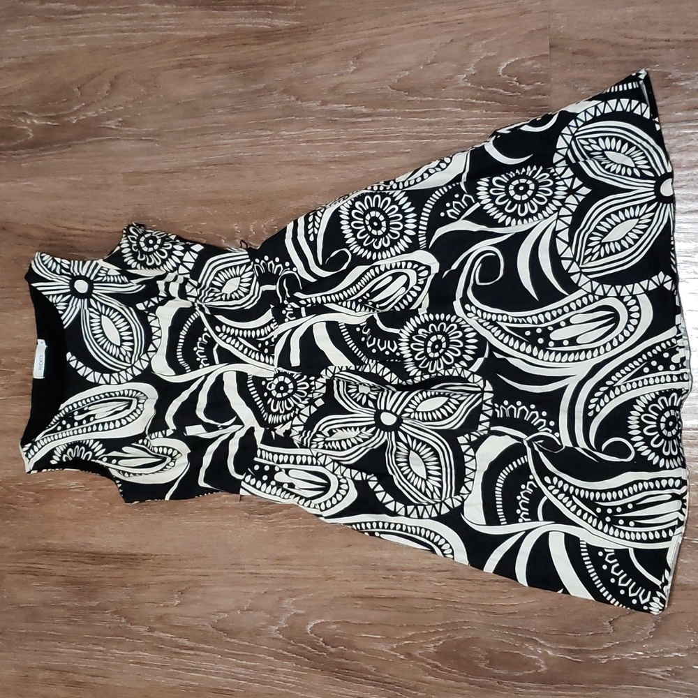 (4) Ricki's Fit & Flare Midi Dress Pockets Casual Floral Print Modern Outdoor